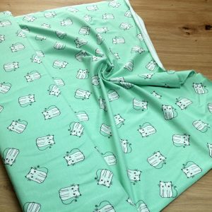 Baumwoll Jersey Stoff bedruckt, Meterware – Elastischer Baumwolljersey für Kleidung & Nähen