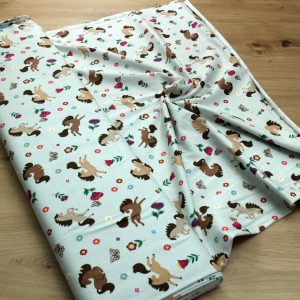 Baumwoll Jersey Stoff bedruckt, Meterware – Elastischer Baumwolljersey für Kleidung & Nähen
