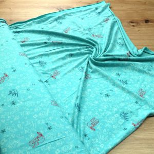 Baumwoll Jersey Stoff bedruckt, Meterware – Elastischer Baumwolljersey für Kleidung & Nähen
