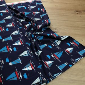 Baumwoll Jersey Stoff bedruckt, Meterware – Elastischer Baumwolljersey für Kleidung & Nähen
