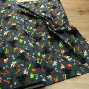 Baumwoll Jersey Stoff bedruckt, Meterware – Elastischer Baumwolljersey für Kleidung & Nähen