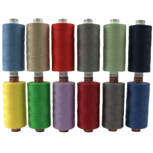 Nähgarn Set 12 Spulen – verschiedene Farben 120er Amann und Coats