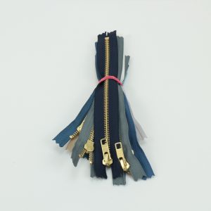 YKK Jeans-Reißverschluss-Set – Metall gold, 10/20/50 Stück